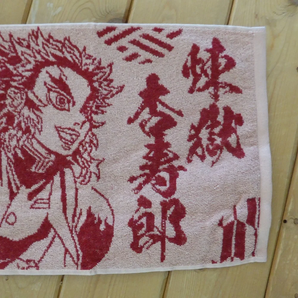 Kimetsu no Yaiba 鬼滅の刃 Damon Slayer Red Face Towel New Kyojuro Rengoku